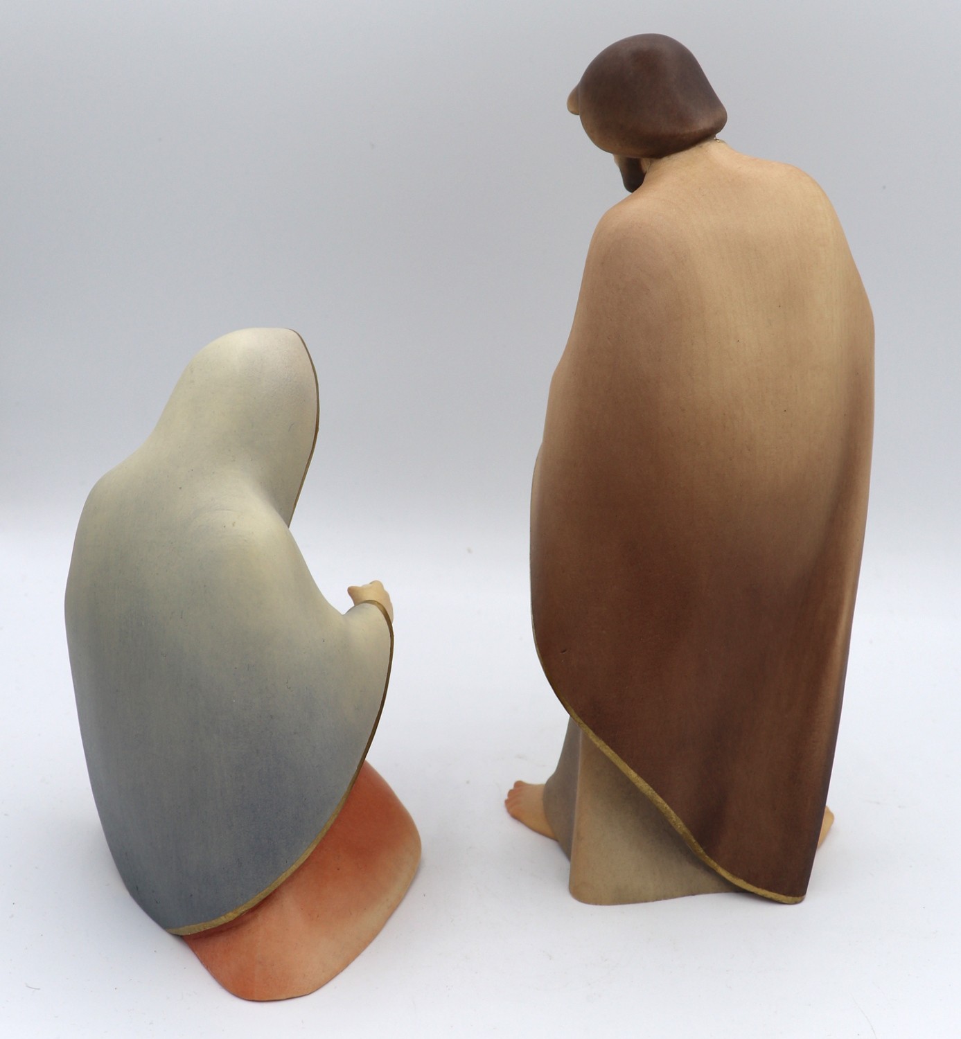 Scultura in legno "Sacra Famiglia" – La speranza - cm 19 - immagine 3