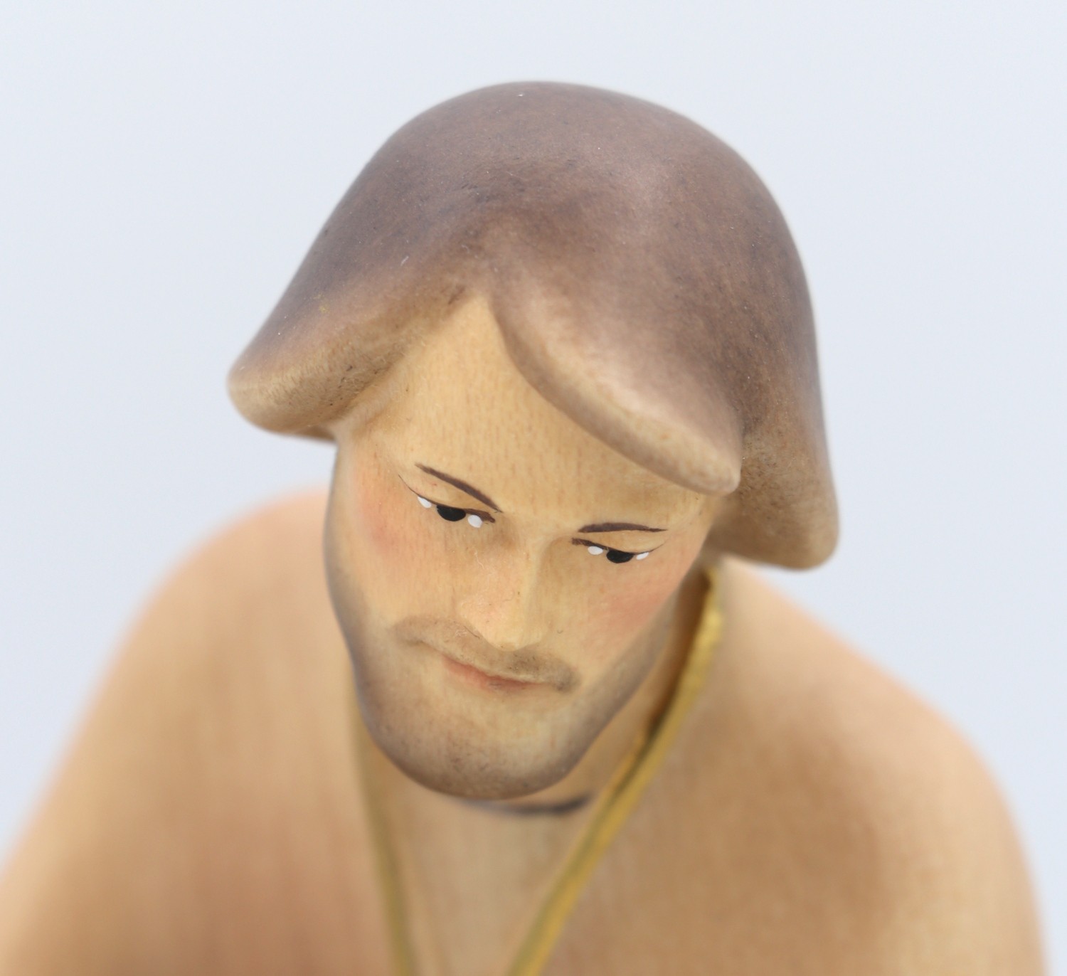 Scultura in legno "Sacra Famiglia" – La speranza - cm 19 - immagine 4
