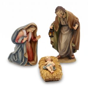 ANRI - Bernardi - Natività - Scultura in Legno Cm 10 Val Gardena