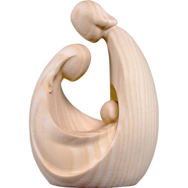 Scultura in legno naturale "Sacra Famiglia" – Art-deco - CM 11