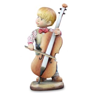 ANRI - Collezione Sarah Kay - La Serenata - Scultura in Legno Cm 10 Val Gardena