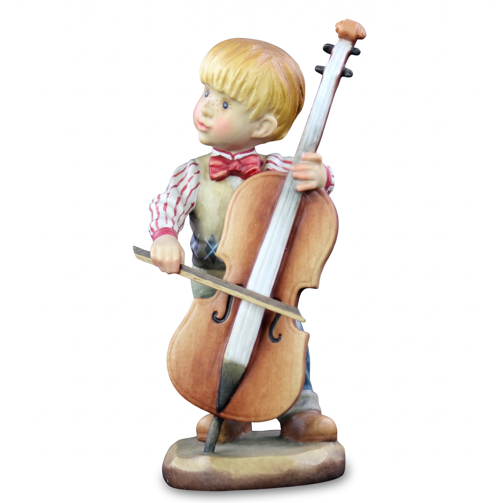 ANRI - Collezione Sarah Kay - La Serenata - Scultura in Legno Cm 10 Val Gardena