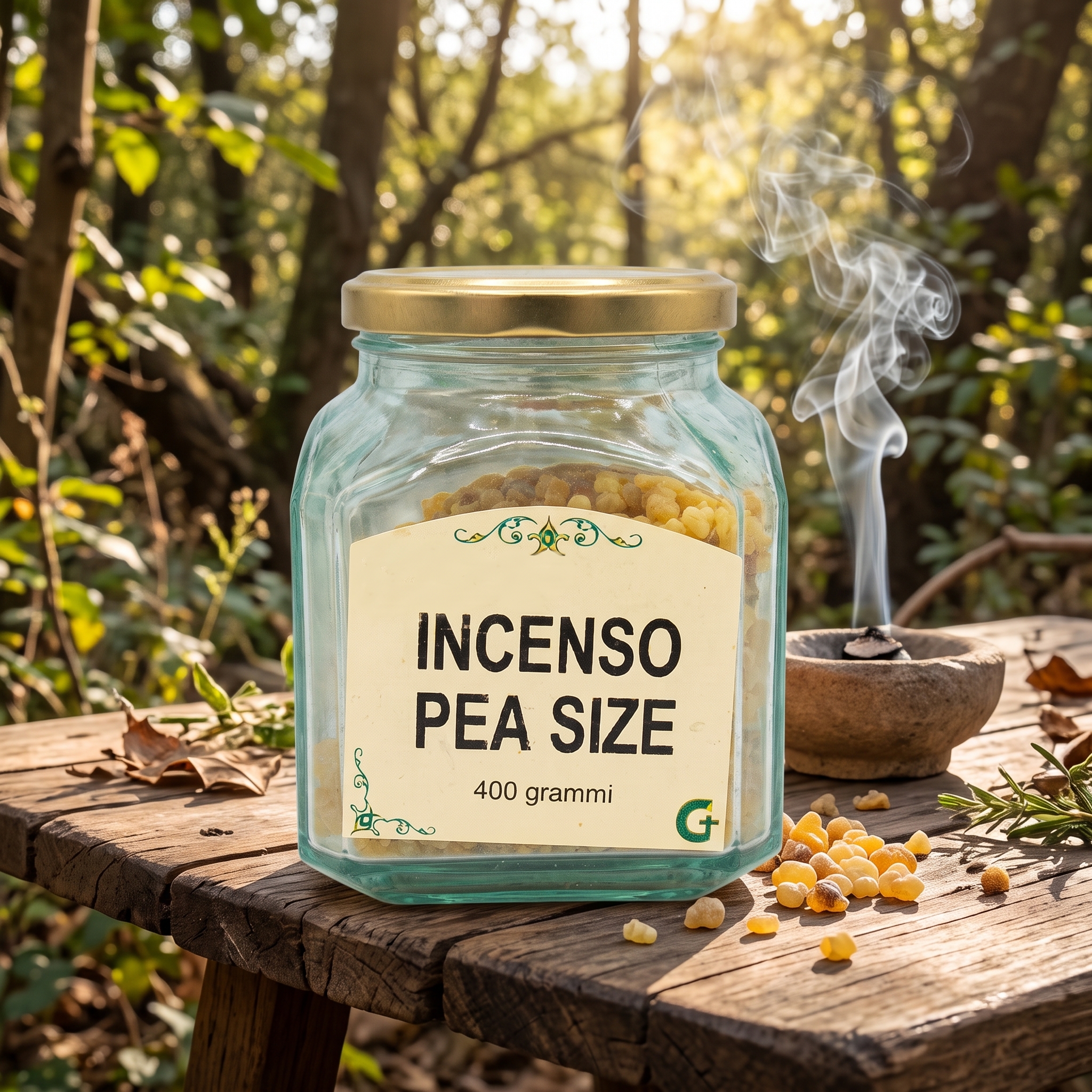 Incenso Liturgico in Grani Puri (Pea-Size) – Vasetto in Vetro da 400g - immagine 3